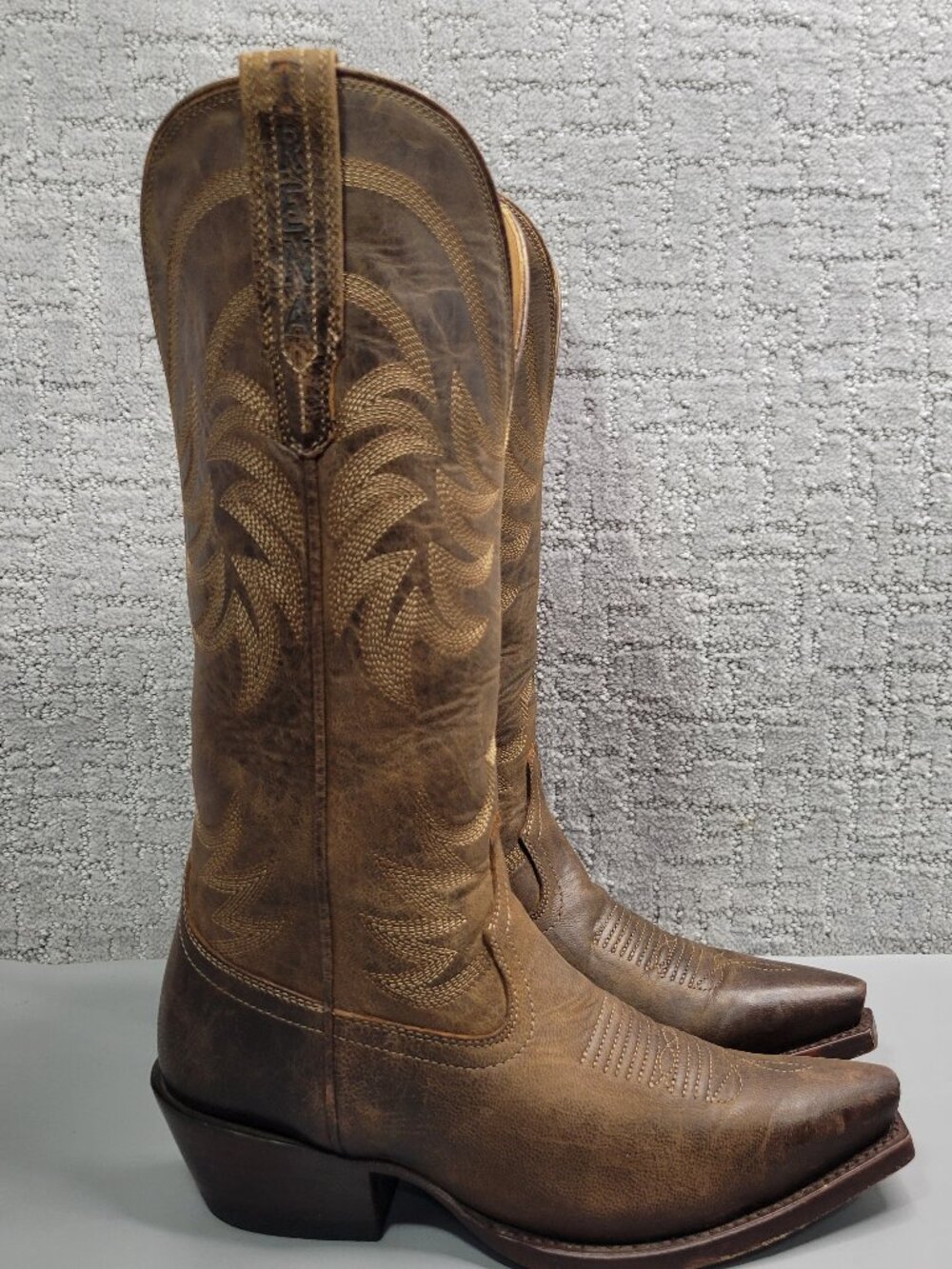 Tecovas The Annie Women's Size US 6.5B Cafe Goat Cowgirl 14" Boots